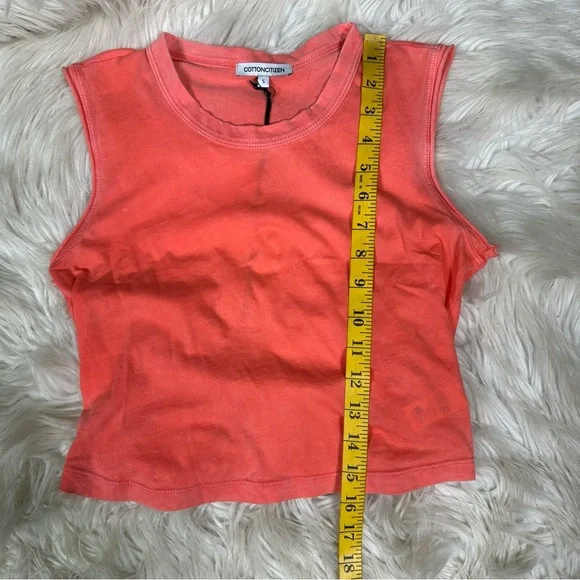 Nwt Cotton Citizen Bright Coral Tank Top - Picture 10 of 10